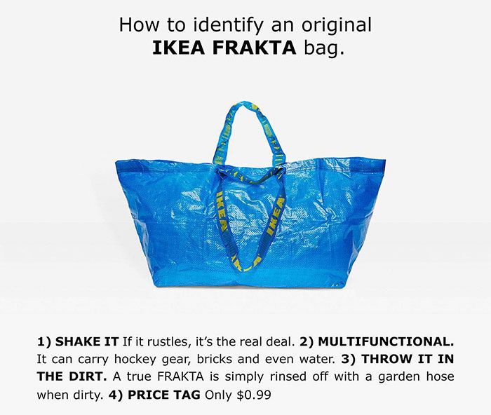 Compania suedeza isi promoveaza acum geanta ca fiind prea buna si la un pret infim