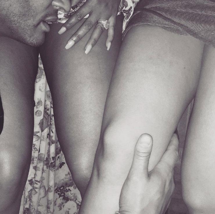 Stephen a publicat pe Instagram o imagine cu el si Mel B, din timpul unei partide de sex in 3