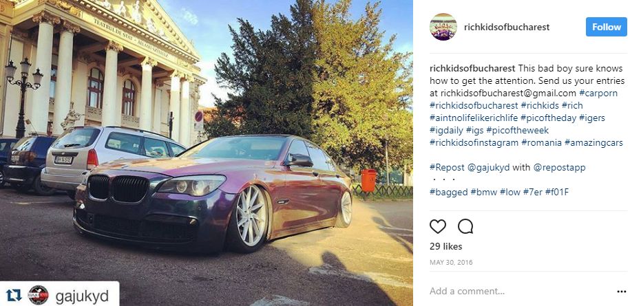 Ei sunt 'richkidsofbucharest' instagram 2017