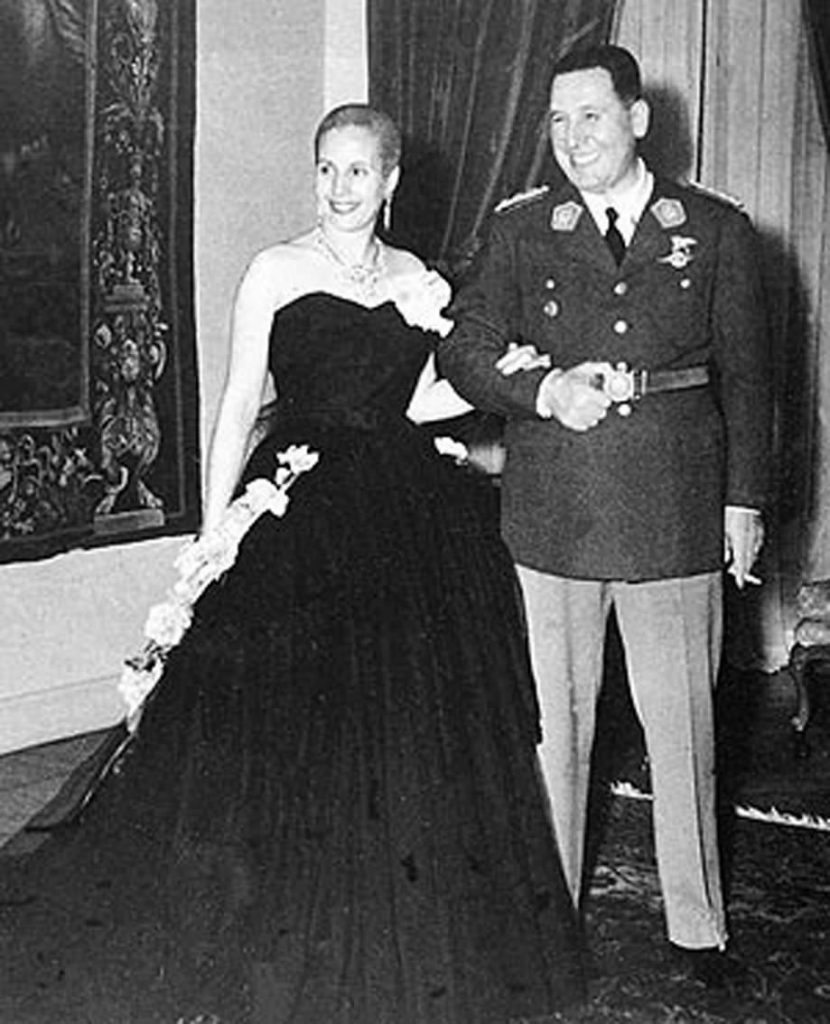Eva si Juan Peron, cel mai influent cuplu al vremii, in Argentina 