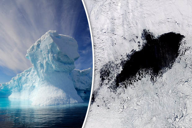 Gaura uriasa din Antarctica se extinde