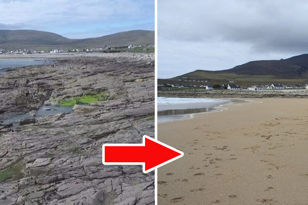 Plaja care a reaparut dupa 33 de ani