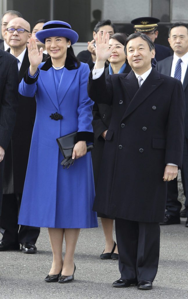 Printul mostenitor Naruhito si sotia lui, Printesa Masako