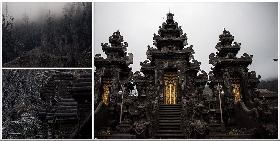Imagini apocaliptice dupa eruptia Muntelui Agung din Bali!