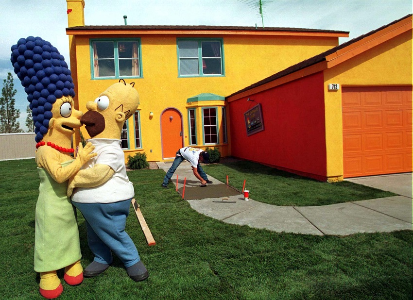 Asa arata casa identica cu cea din Familia Simpson