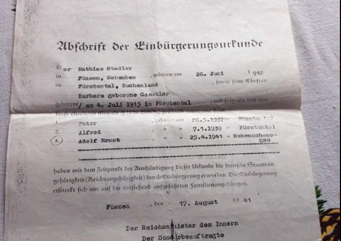 Povestea lui nea Adolf din Sucevita, botezat de Hitler