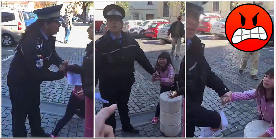 O politista a agresat o fetita de cativa ani!
