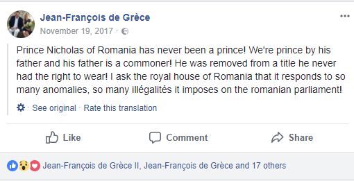 Jean-Francois al Greciei il ataca pe Printul Nicolae!