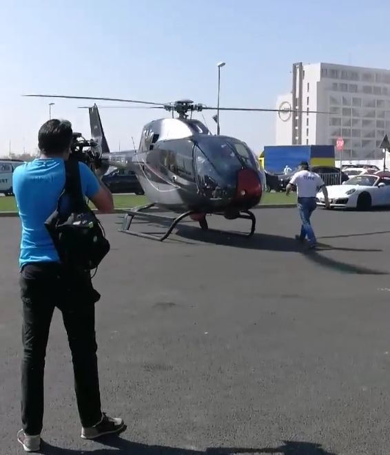 Aroganta suprema la mare: scene de groaza cu elicopterul care a aterizat la un club de fite din Mamaia!