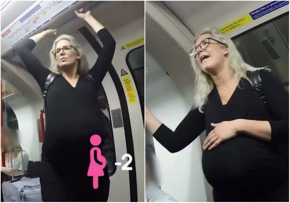 Femeia insarcinata a fost ignorata de catre pasagerii din metrou