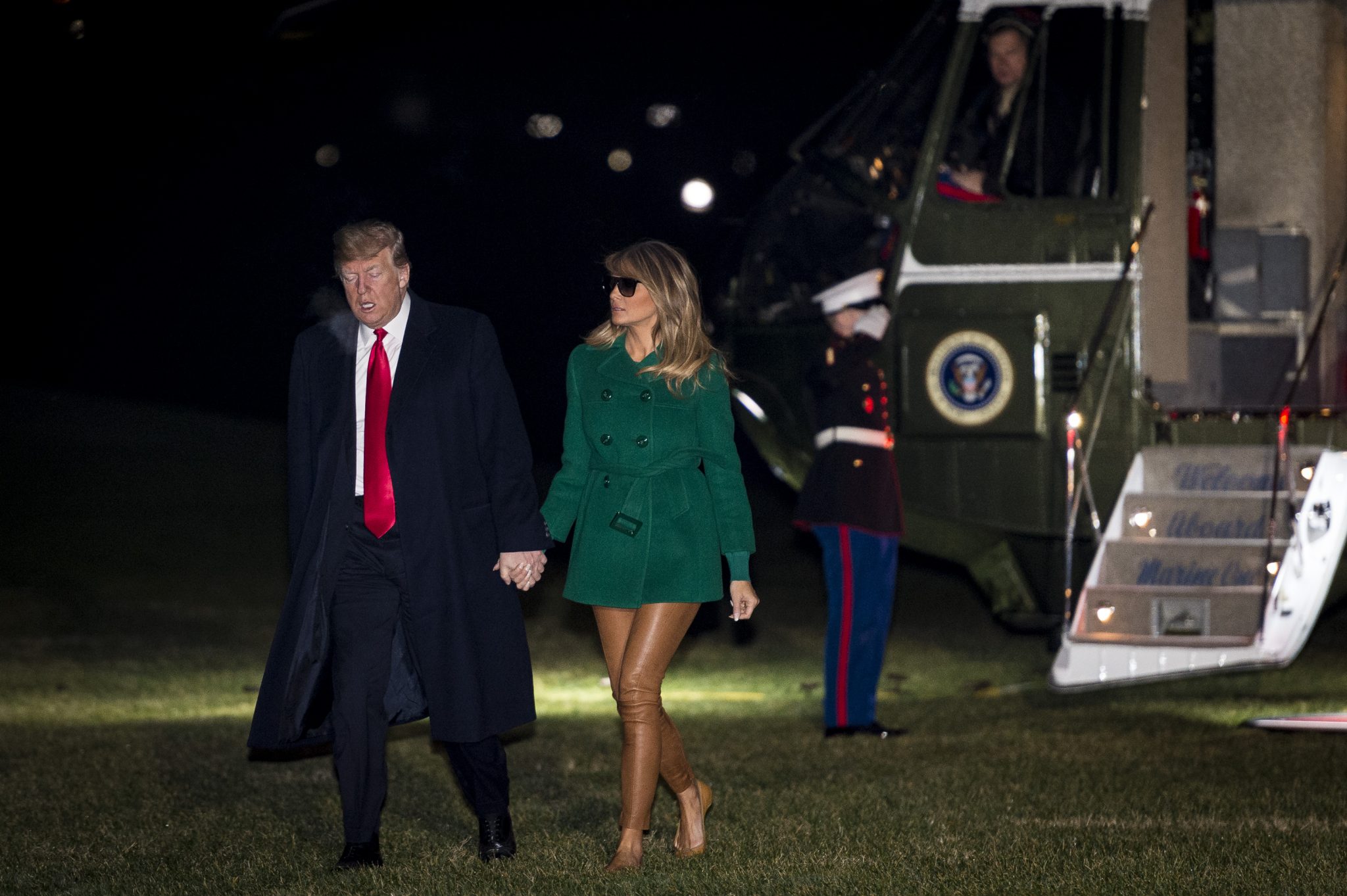 Melania Trump, fara pantaloni la ultima aparitie publica
