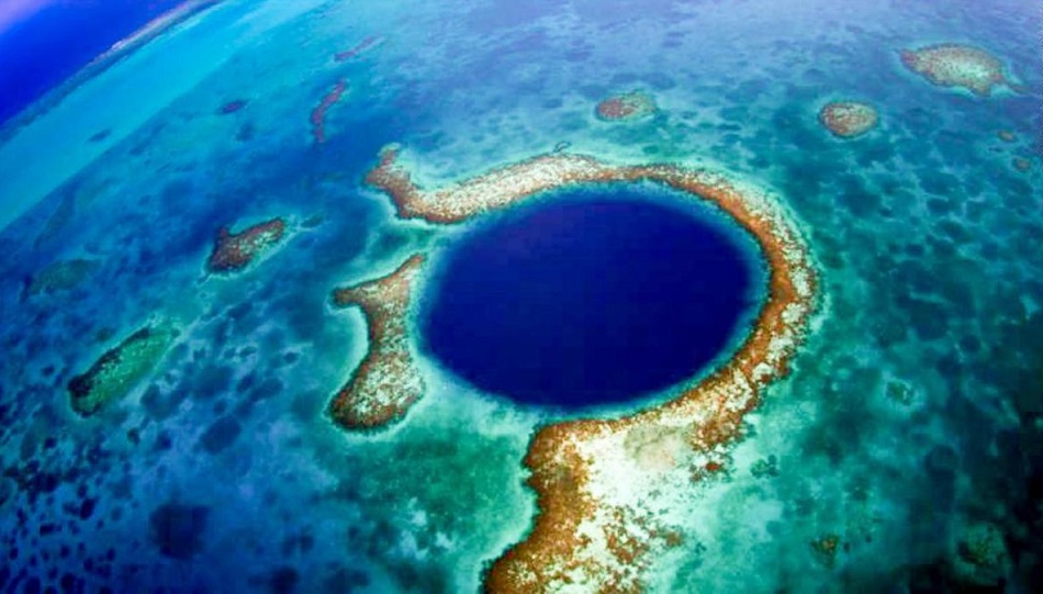 Ce s-a observat in Marea Gaura Albastra, din Belize, pentru prima oara