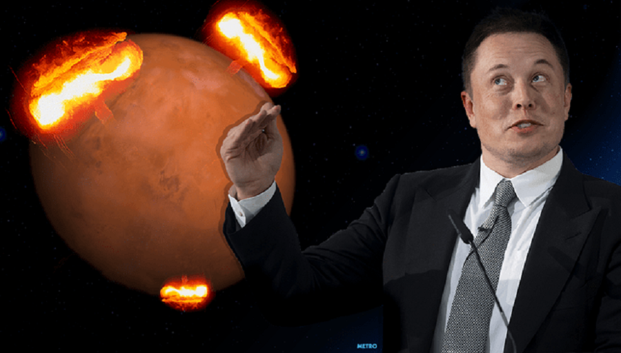 Elon Musk vrea sa lanseze bombe nucleare pe planeta Marte