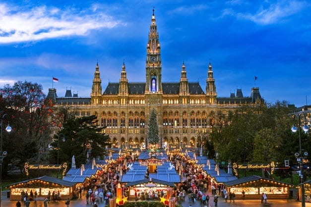 Orașe frumoase Crăciun - Viena , Austria
