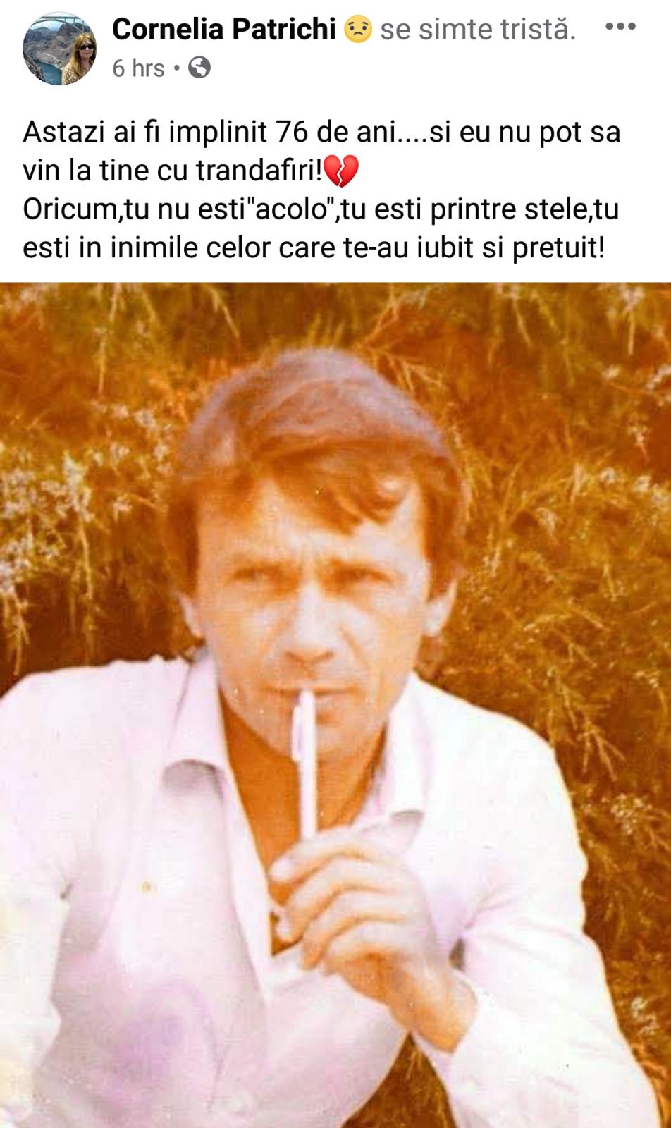 Cum arată văduva lui Cornel Patrichi, la 4 ani de la moartea lui!