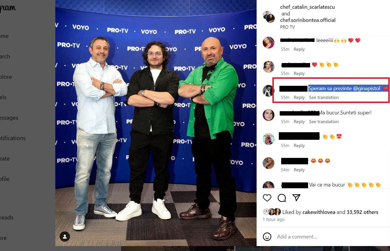 Gina Pistol va prezenta MasterChef cu Sorin Bontea, Florin Dumitresu şi ...