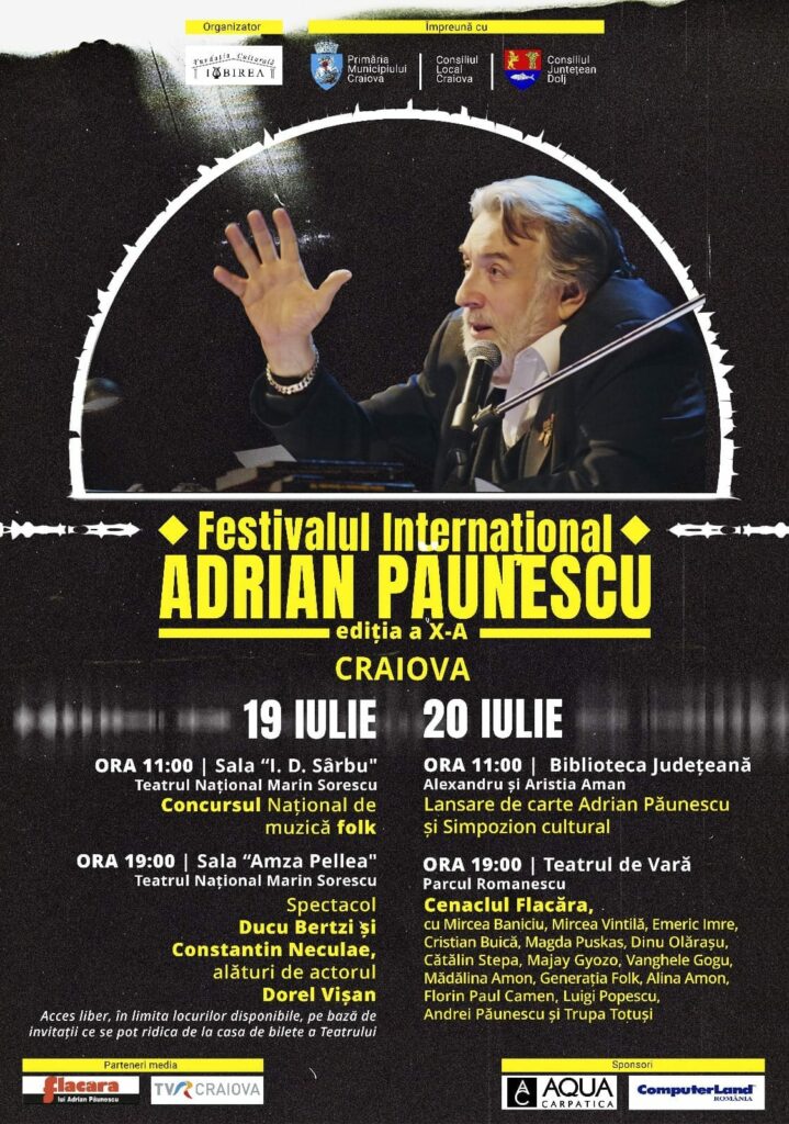 Fundația Culturală Iubirea organizează ediția a X-a a Festivalului Internațional Adrian Păunescu