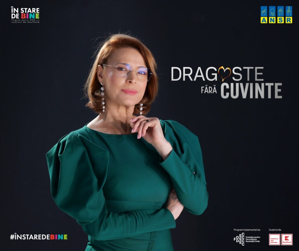 Monica Davidescu învață câteva cuvinte și expresii de bază în Limba Semnelor Române de la actorul surd Eduard Iacovache