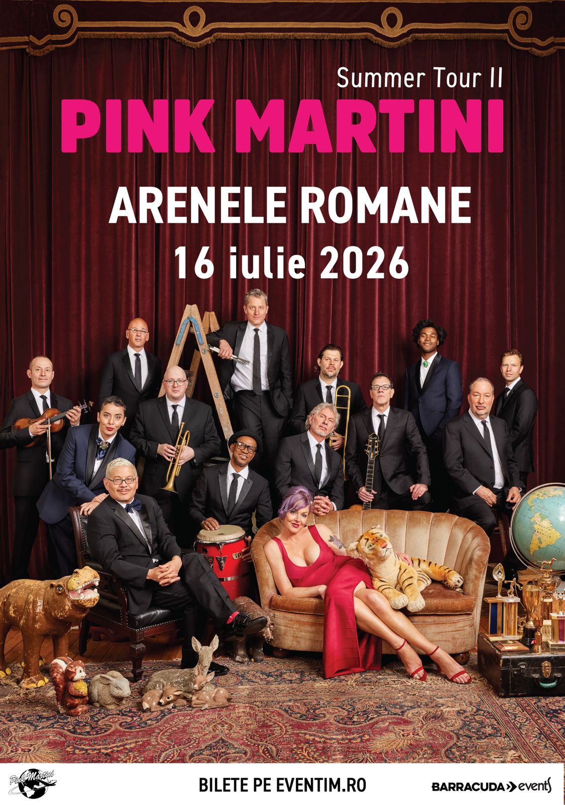 Pink Martini, într-o formulă specială la Arenele Romane