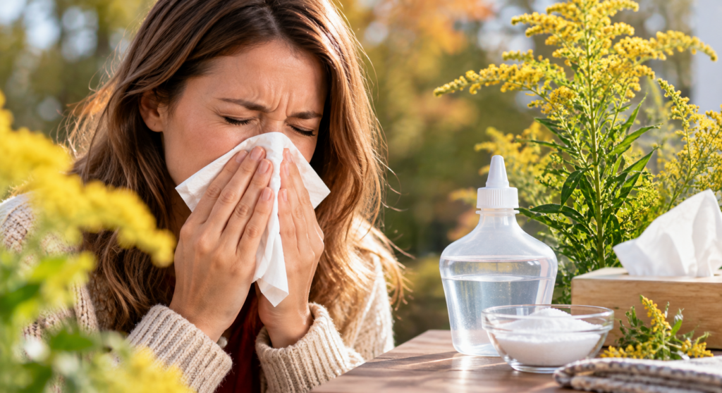 Remediu natural pentru alergiile de toamnă. Metoda simplă care poate calma nasul înfundat
