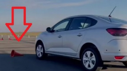 Test cu Dacia Logan: se răstoarnă dacă bruschezi volanul la 140 de km/h? VIDEO