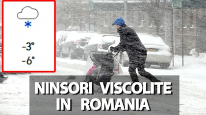 Meteorologii Accuweather anunță ninsori viscolite în România. Pe ce dată se întâmplă