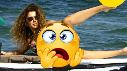 Carmen Brumă, într-o poziție INTERZISĂ! Doar Mircea Badea o mai vede așa: vedeta și-a ridicat piciorul și i s-a văzut