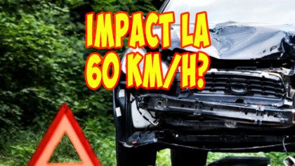 Mori sau nu la un accident cu 60 km/h? VIDEO
