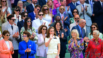 Prințesa Kate Middleton a purtat, la câțiva metri de Simona Halep, o bijuterie primită cadou de la Prințul William acum 11 ani
