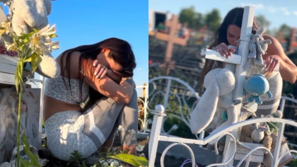 Ispita de la Insula Iubirii 2025, în lacrimi la mormântul fiului ei. Cristina Scarlevschi și-a pierdut băiețelul în urmă cu un an 😢